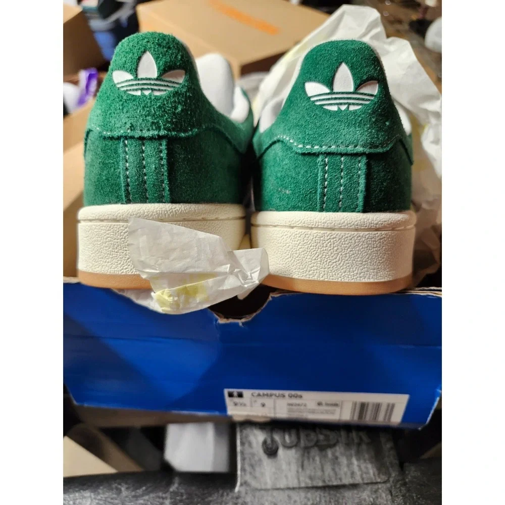 Adidas Campus 00s Originals Size 9.5 Green/cloud White Big Strings NWT - Picture 3 of 10